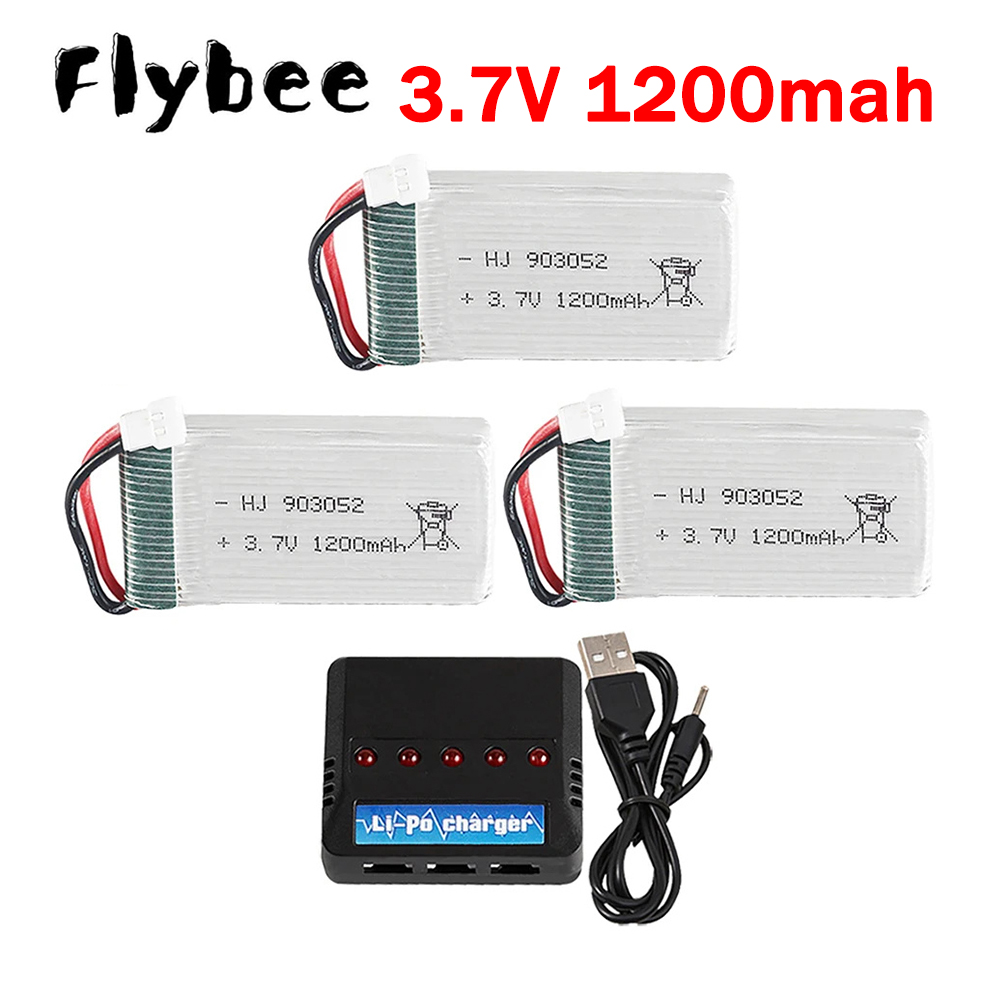 Drone Vs Rc Helicopter - 3,7 V 1200 mAh 903052 Lipo-Akku-Ladegerät