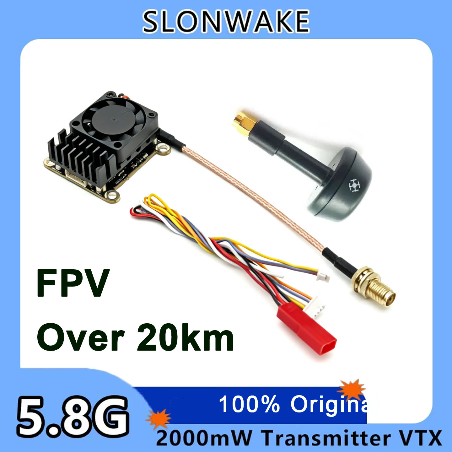 Vtx Video Transmitter - Neues Upgrade: 5,8 GHz 2W einstellbarer