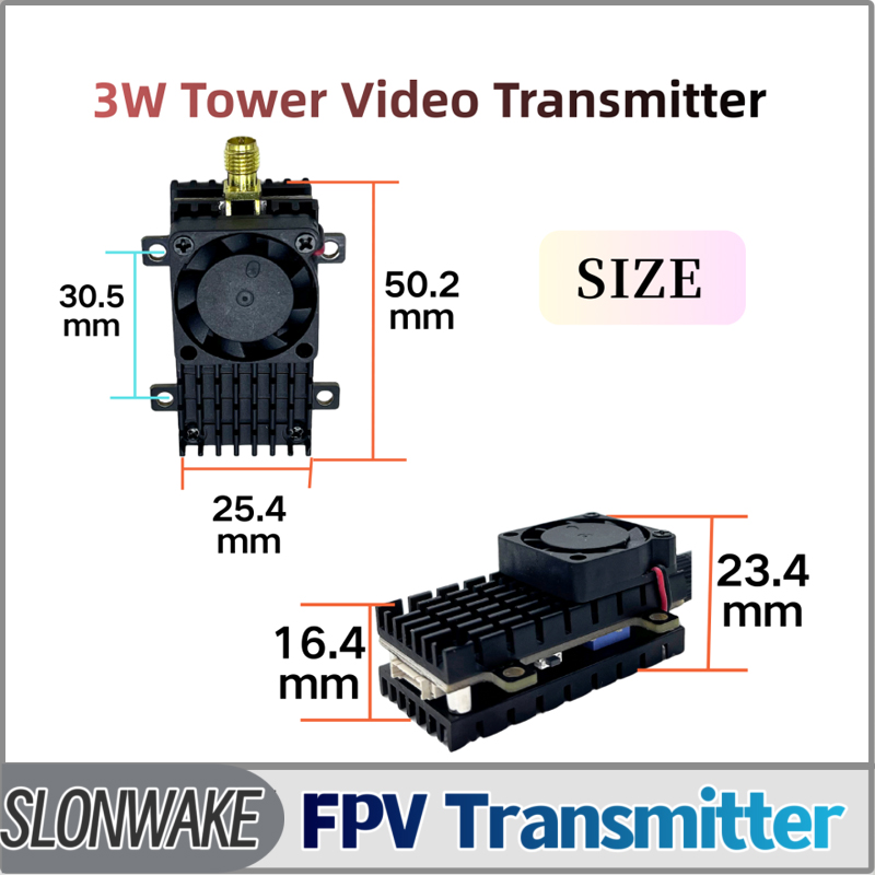 Vtx Video Transmitter - SLONWAKE 5,8G 3000mW Simulation VTX FPV