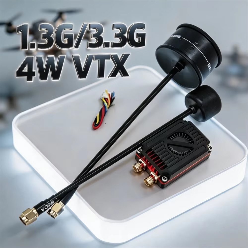 Vtx Video Transmitter - Rushfpv Rush 1.3G/3.3G 4W 7-30V Dual-Band
