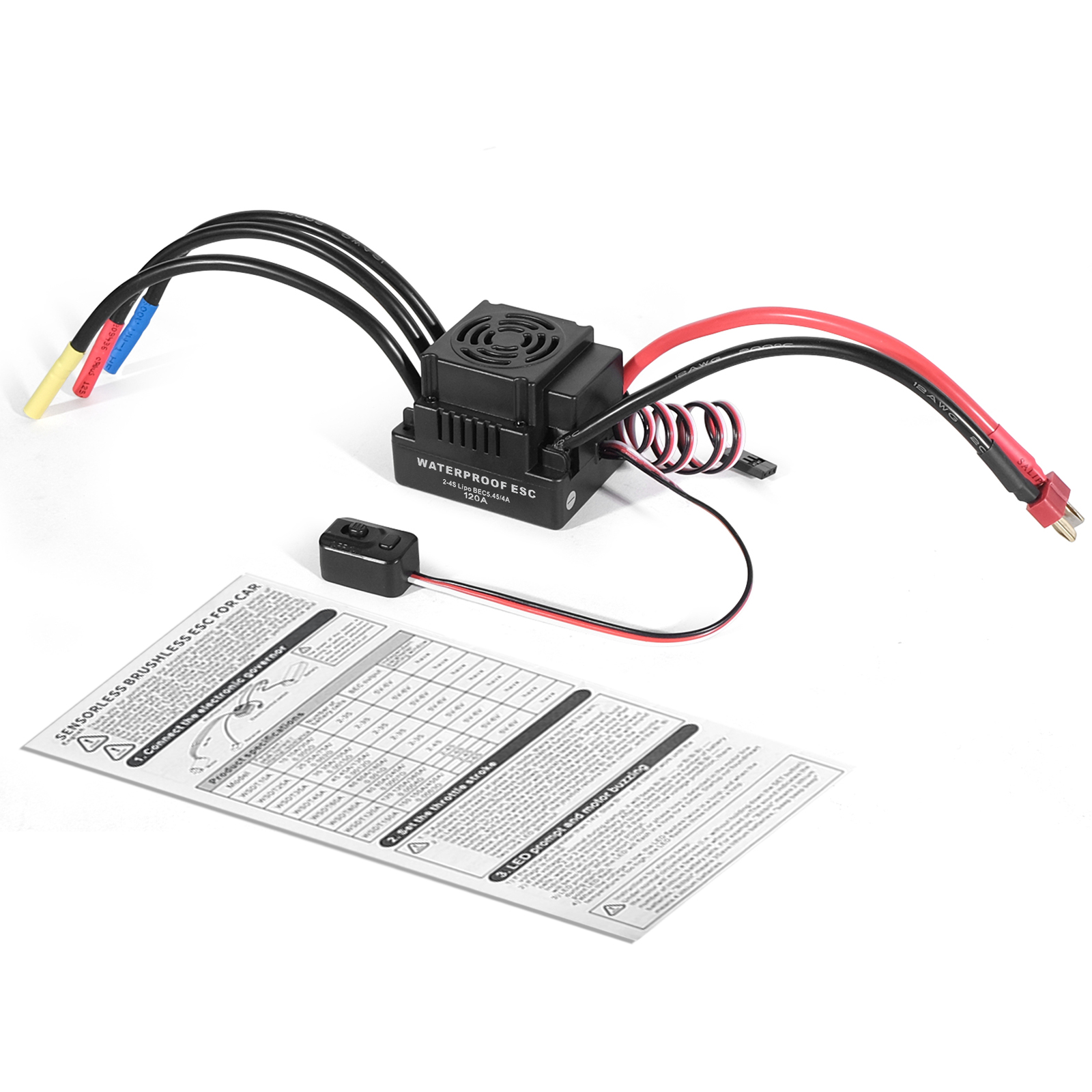 Verbesserter sensorloser 120A  – Esc 4In1 Brushless Bewertung und Preis