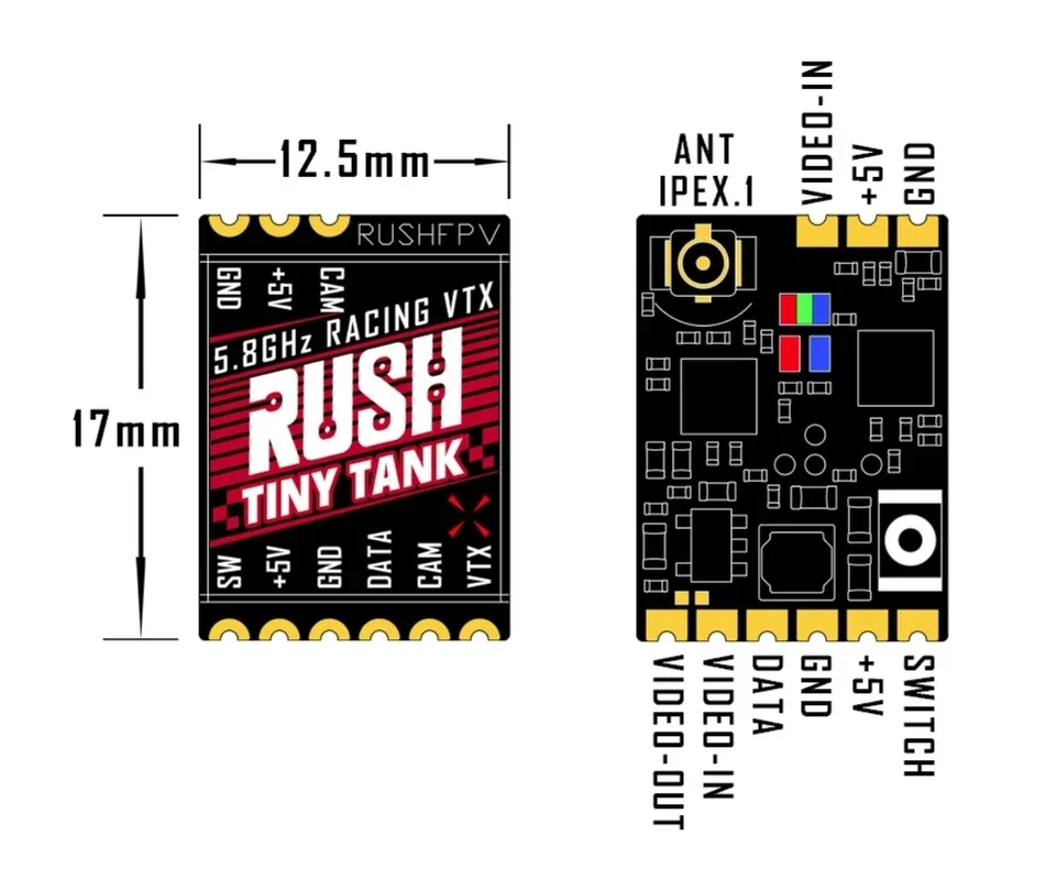 RUSHFPV Tiny Tank VTX 5.8GHz 3 – Vtx Video Transmitter Bewertung und Preis