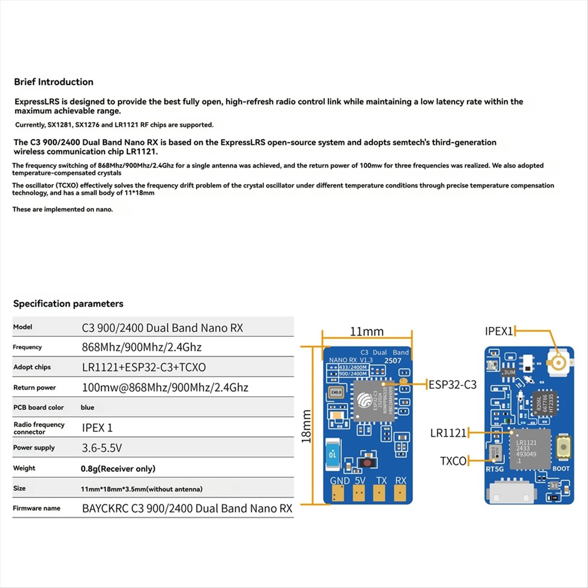 L73A NEUER ELRS Dual-Band Nano – Drone Rc Frequency Bewertung und Preis